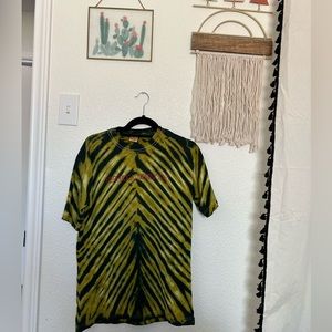 Throwback Republica Dominica Green and Yellow Tie- Dye Shirt